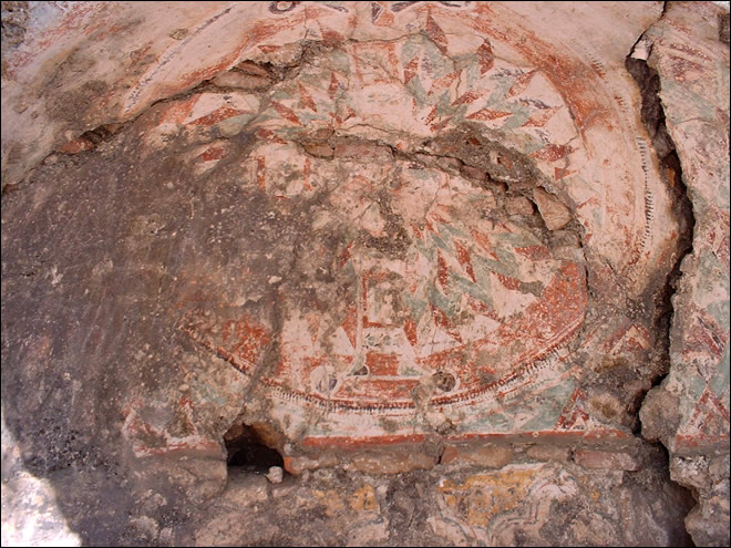 Fresques de l'église byzantine à Chimaera